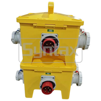 IP67 Waterproof Portable Power Distribution Board 63A/5P with Polycarbonate Resin Construction