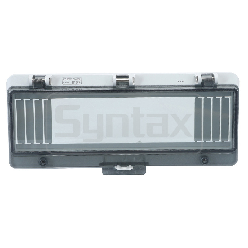 Syntax AW12 Watertight Hinged Protective Window 12 Ways With Circuit Breaker Cover 232*101*28mm