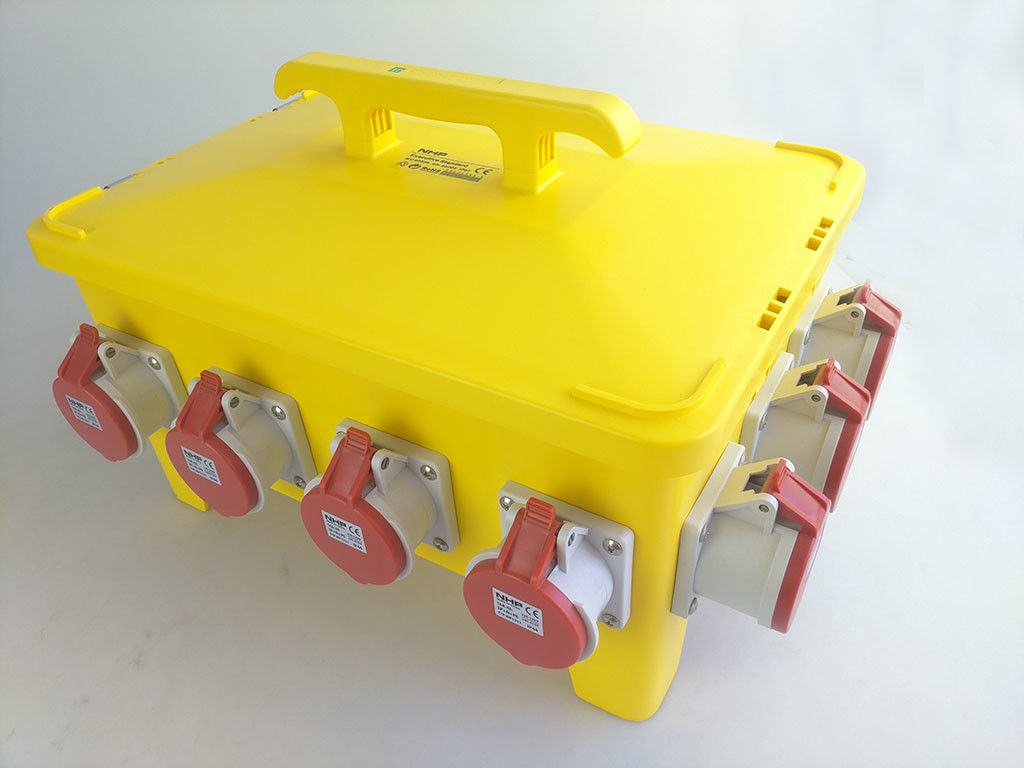 Heavy Duty Temporary Power Distribution Box , IEC60529 Spider Power Box