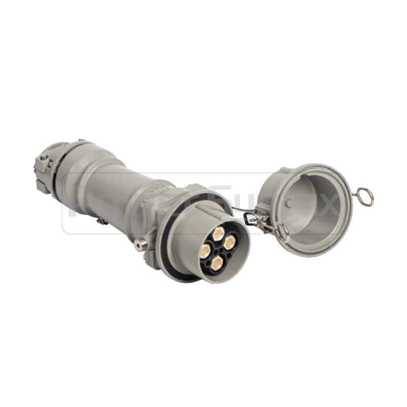 PowerSyntax Shore Power High Current Industrial Female Plug Straight Type 4P 350A 400V IP67 Part No. MB350A-BS-S