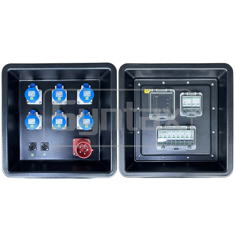 Syntax MD1 Three Phase 5P 32AMP HDPE Portable Distribution Box IP67 Waterproof for Temporary Power