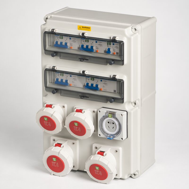 Syntax 125A IP65 Wall Mounted Power Distribution Unit with Customizable Distribution Box for Harsh Environments