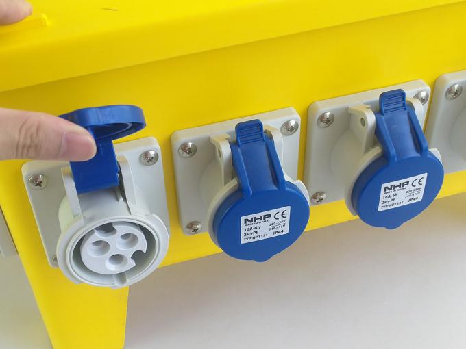 Impact Resistant Mobile Power Distribution Box 220 / 380 Volts Rated