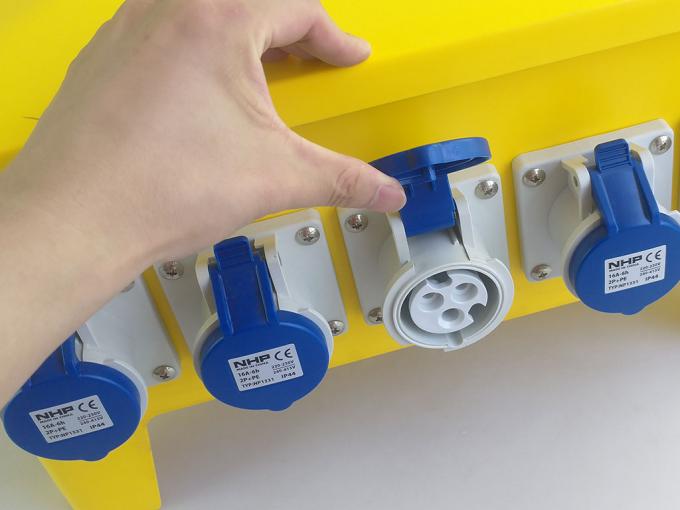 Impact Resistant Mobile Power Distribution Box 220 / 380 Volts Rated