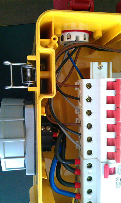 Waterproof Portable Distribution Box Customized Yellow ABS Power House