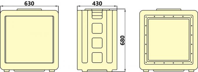 Ip67 Rcbo Syntax MD3 Three Phase 63A Power Distro Box HDPE IP67 With RCBO For ...
