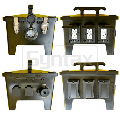 Syntax MP24 Waterproof Portable Power Distribution Unit 50A Single Phase 2-Pole 4 Wire UL/ETL Listed Receptacles