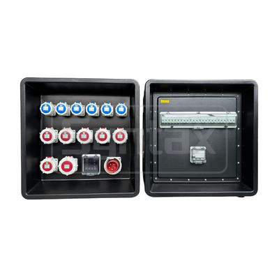 Syntax MD3 5P 32A 400V 3PH Power Distribution Boards HDPE IP67 With Schneider Breakers for Event Power 630x430x680mm